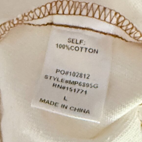 Grace High Rise Utility Shorts White Tie Waist Button Front Womens L - Picture 4 of 9